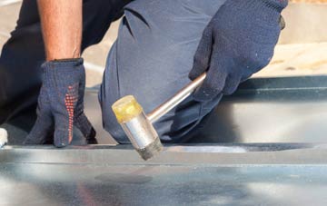 Downicary metal flat roofing repairs